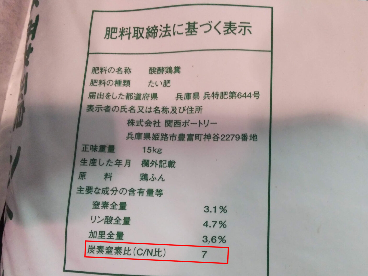 窒素飢餓と有機肥料や堆肥のC/N比|バジルを育てる肥料 | ぴっこのバジルぐらし